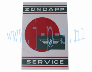 MUURSCHILD ZUNDAPP SERVICE 40 x 60 CM